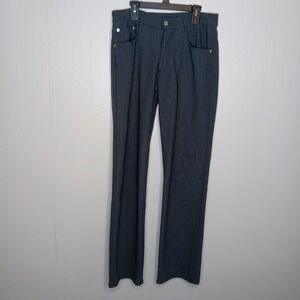 Bill Tornade Pants Mens Size 38 Dark Gray Button Fly Straight Leg Regular Fit
